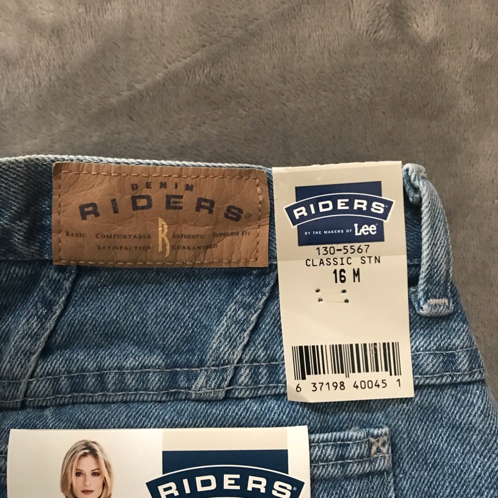 NWT Riders Denim Straight Leg Mom Jeans, Sz 16 - Picture 4 of 4
